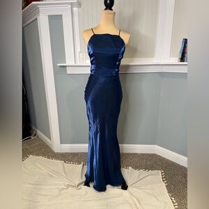 Faviana **2 piece Navy blue Shimmer Dress**